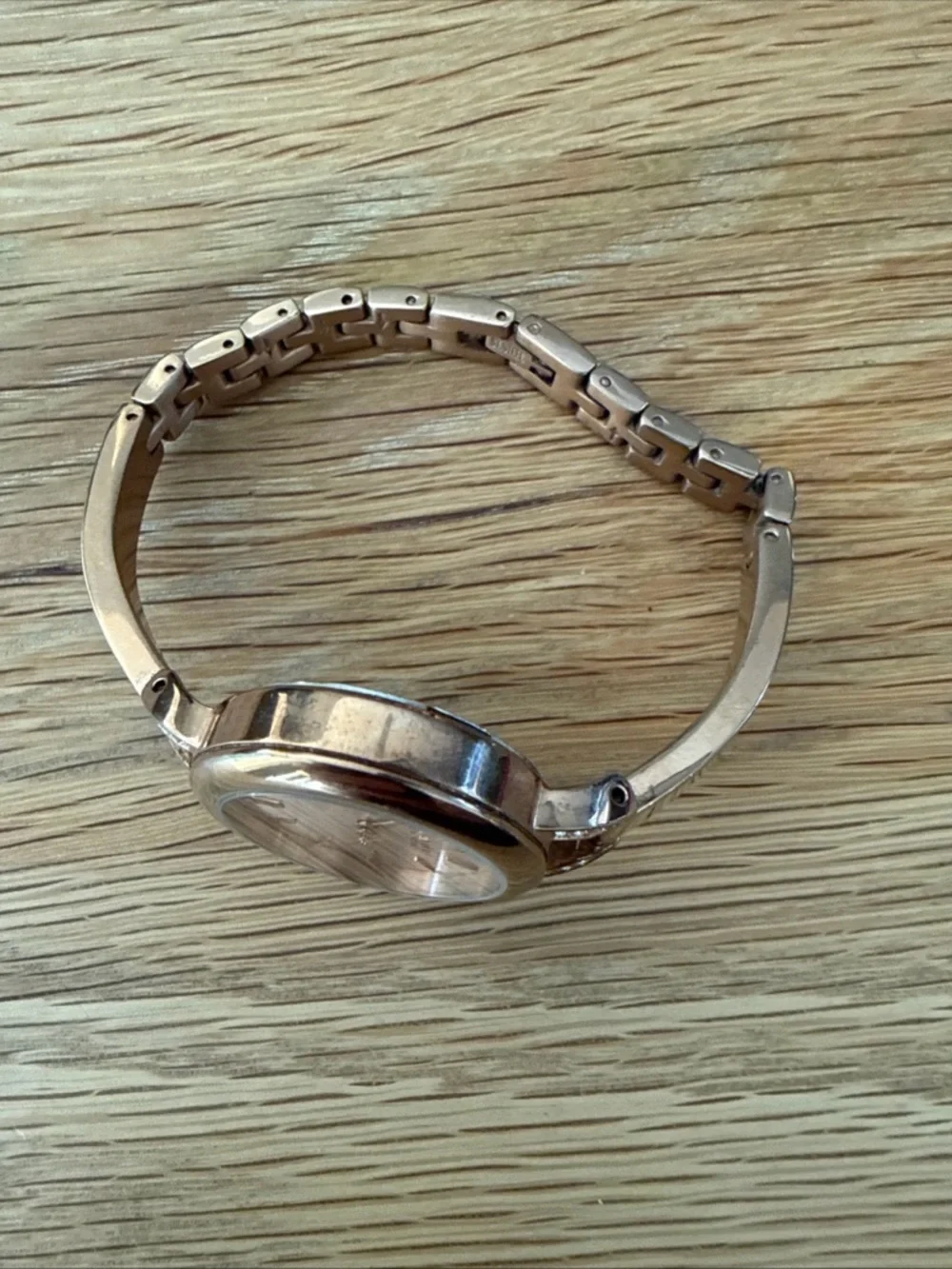 Caravelle New York (by Bulova) Rose Gold Bracelet Watch, New Battery, Runs Great